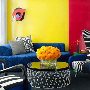Цветная квартира-дуплекс в Нью-Йорке