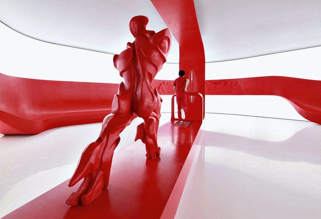 Инсталляция Milano Creative City в итальянском павильоне на выставке Экспо 2010 в Шанхае. В скульптуре использованы...