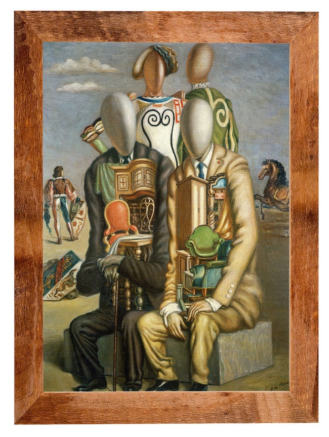 “Аристократ и лавочник” масло Джорджо де Кирико 1933