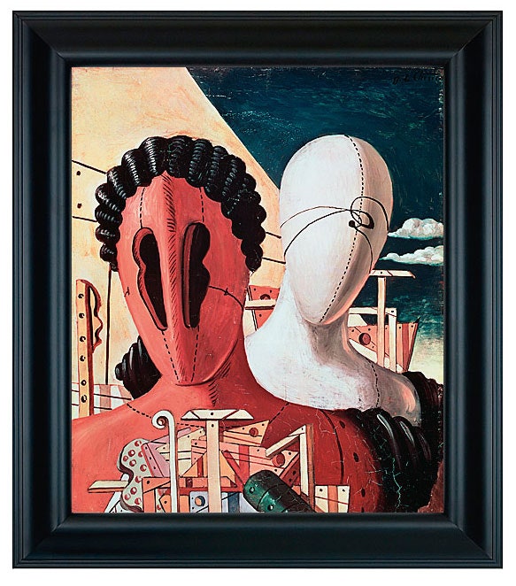 “Две маски” масло Джорджо де Кирико 1926