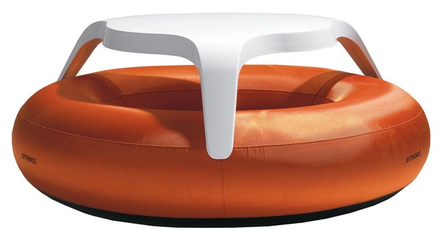 Набор для пикника Donuts стол из полиэстера и сиденье из нейлона дизайнер Дирк Винантс Extremis