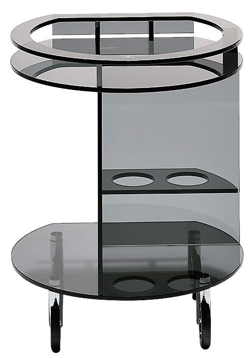 Сервировочный столик Sena стекло металл Draenert