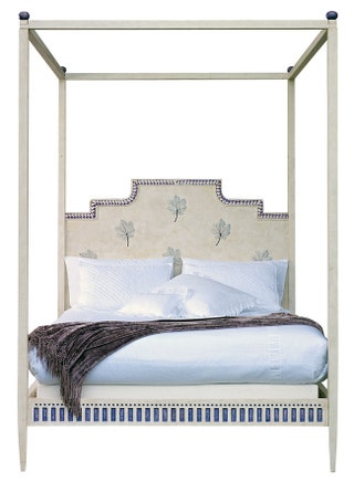 Кровать Modigliani дерево текстиль Porte Italia.