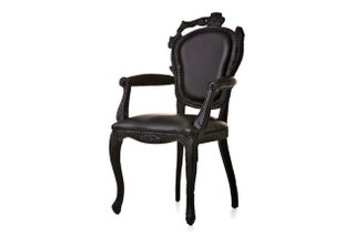 Кресло из коллекции Smoke ­дерево кожа Moooi.