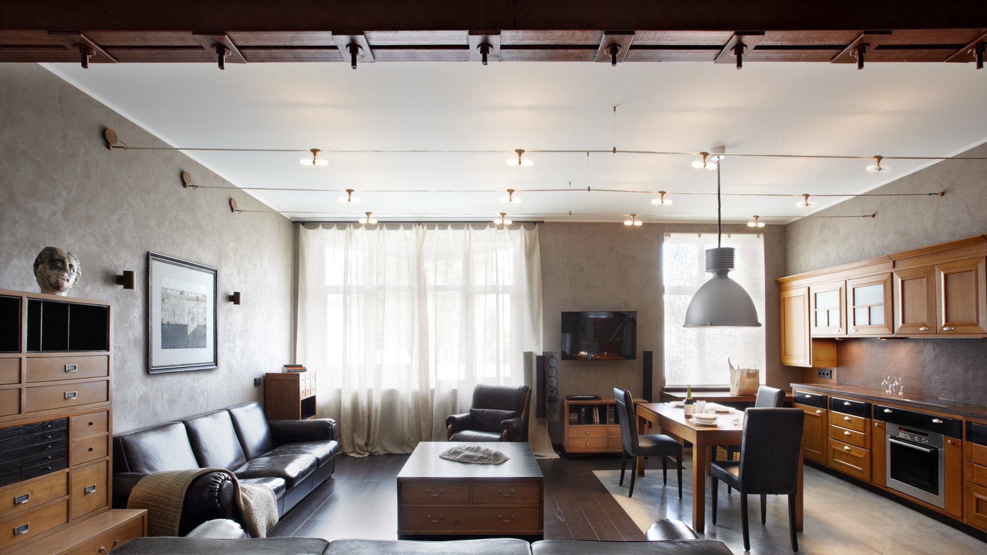 Квартира в индустриальном стиле фото интерьеров от дизайнера Ольги Фрадкиной