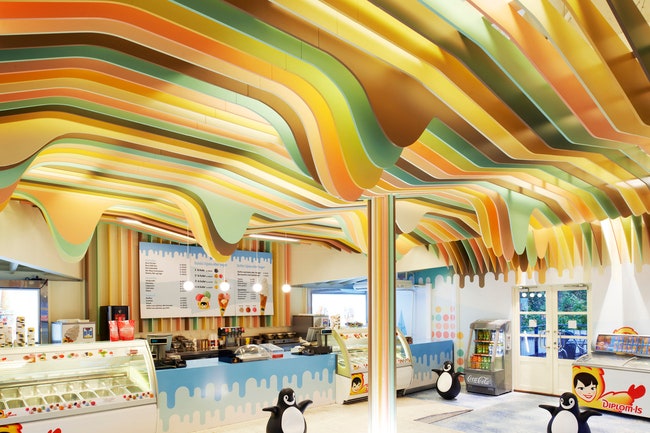Дизайн интерьера магазина мороженого Dream Castle в Норвегии | Admagazine