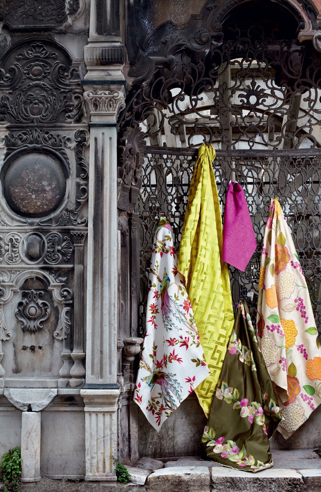 Дизайнерские ориентальные ткани съемка текстиля в Стамбуле | Admagazine