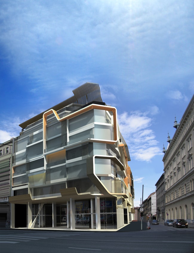 Жилой дом в Будапеште спроектирован по заказу Boscolo Group в 2007 году.
