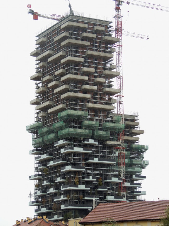 Вертикальный лес в Милане проект Резиденции Порта Нуова