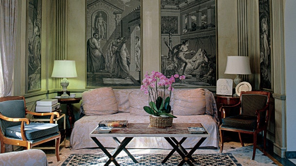 Франко Дзеффирелли показал интерьеры своей виллы в Риме в гостях у итальянского режиссера