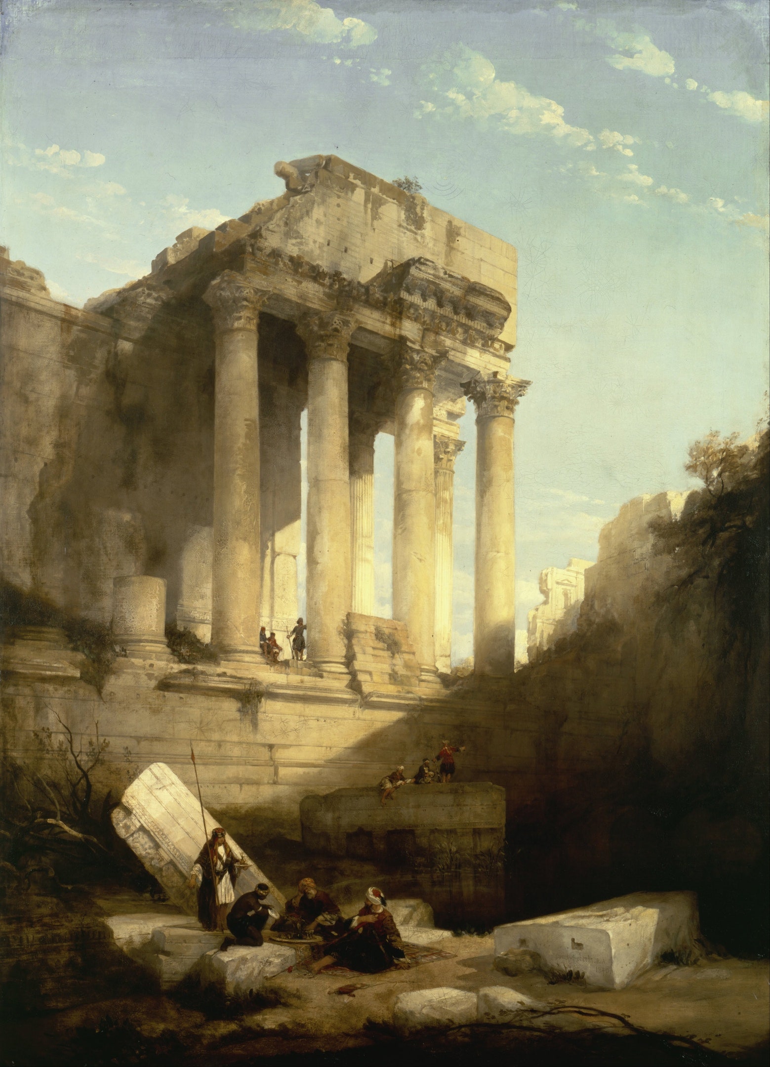 “Баальбекские руины храма Бахуса” Дэвид Робертс 1840 год.
