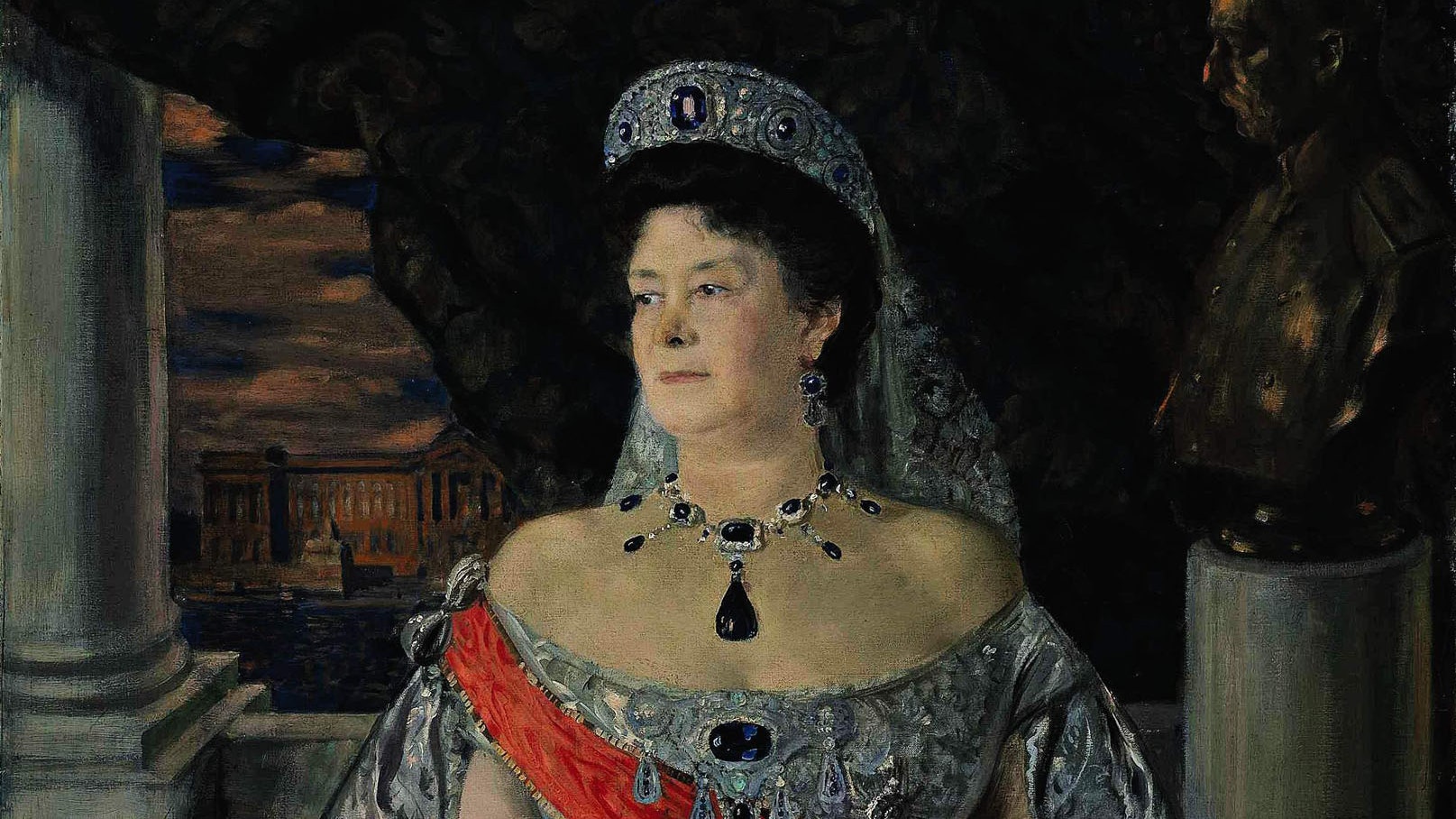 Борис Кустодиев портрет великой княгини Марии Павловны.