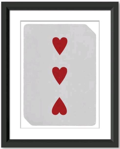 Постер в раме Park Lane — Playing Card3 of Hearts Ralph Lauren Home 37 879 руб.