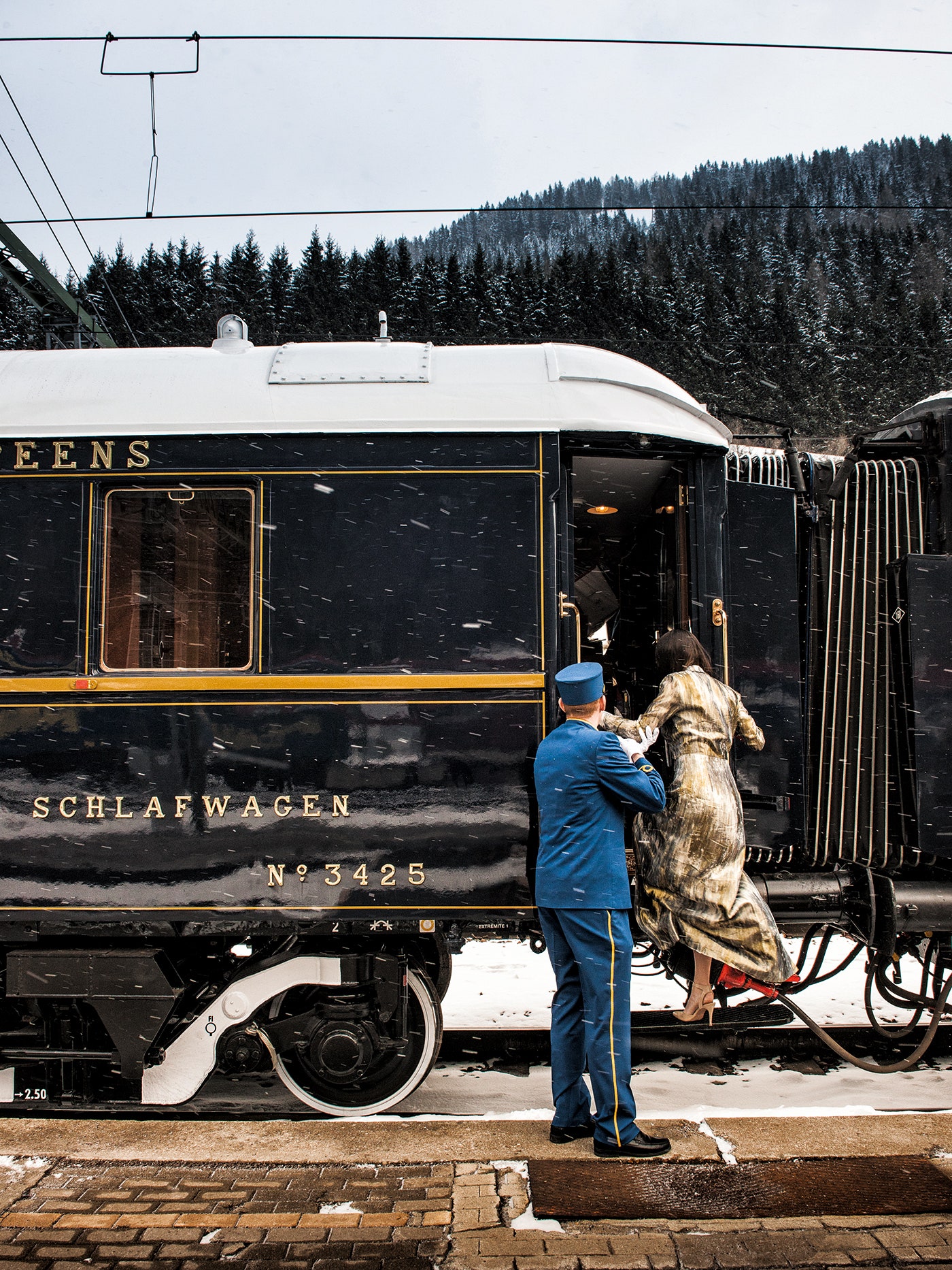 Orient Express Zug Reise Luxus Vintage