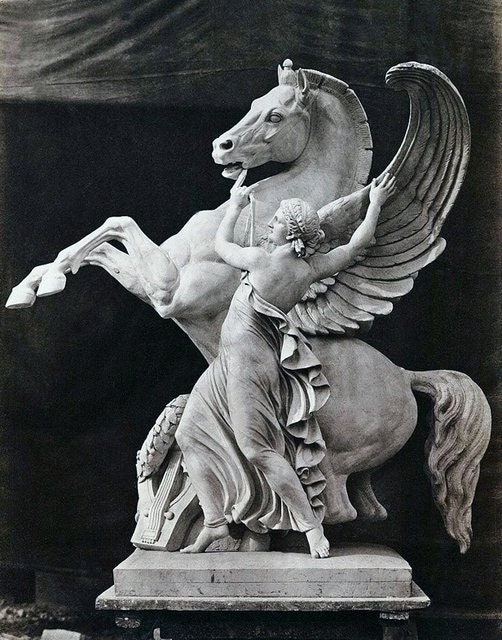 ЭженЛуи Лекен . Модель для статуи Пегаса на вершине Парижской оперы. 1875.