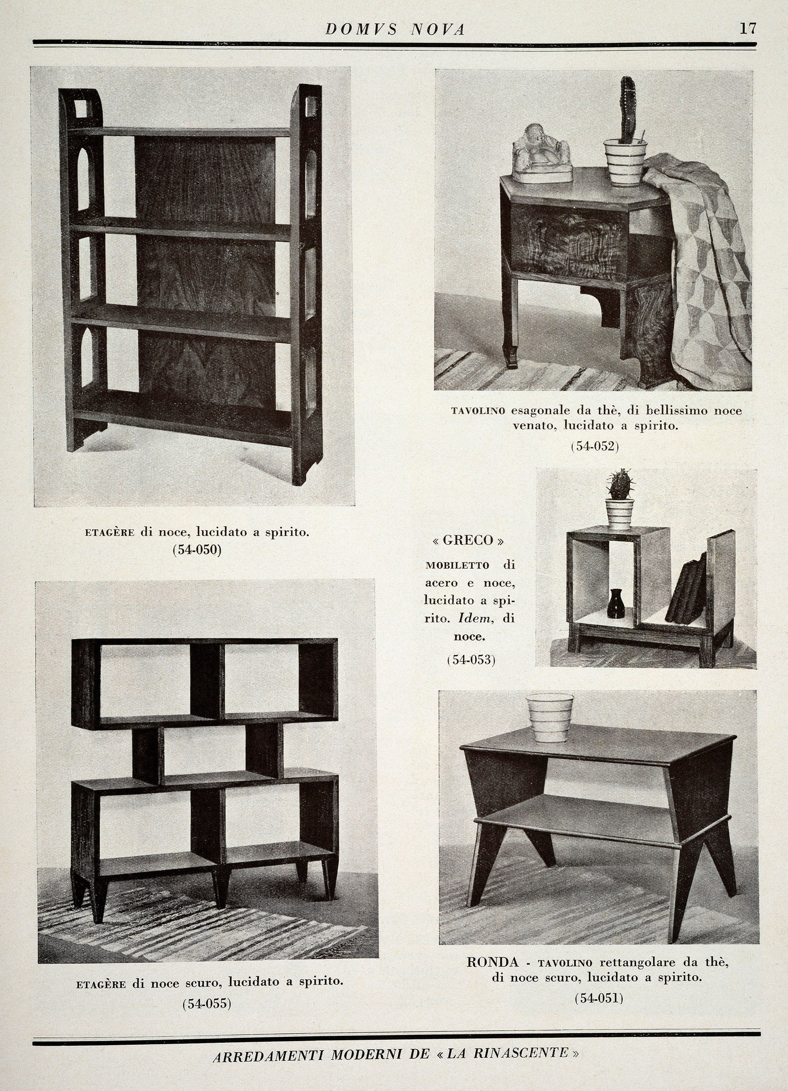 Полоса из мебельного каталога Domus Nova для La Rinascente 1927г.nbsp