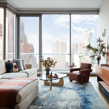 Квартира с видом на небоскребы Манхэттена