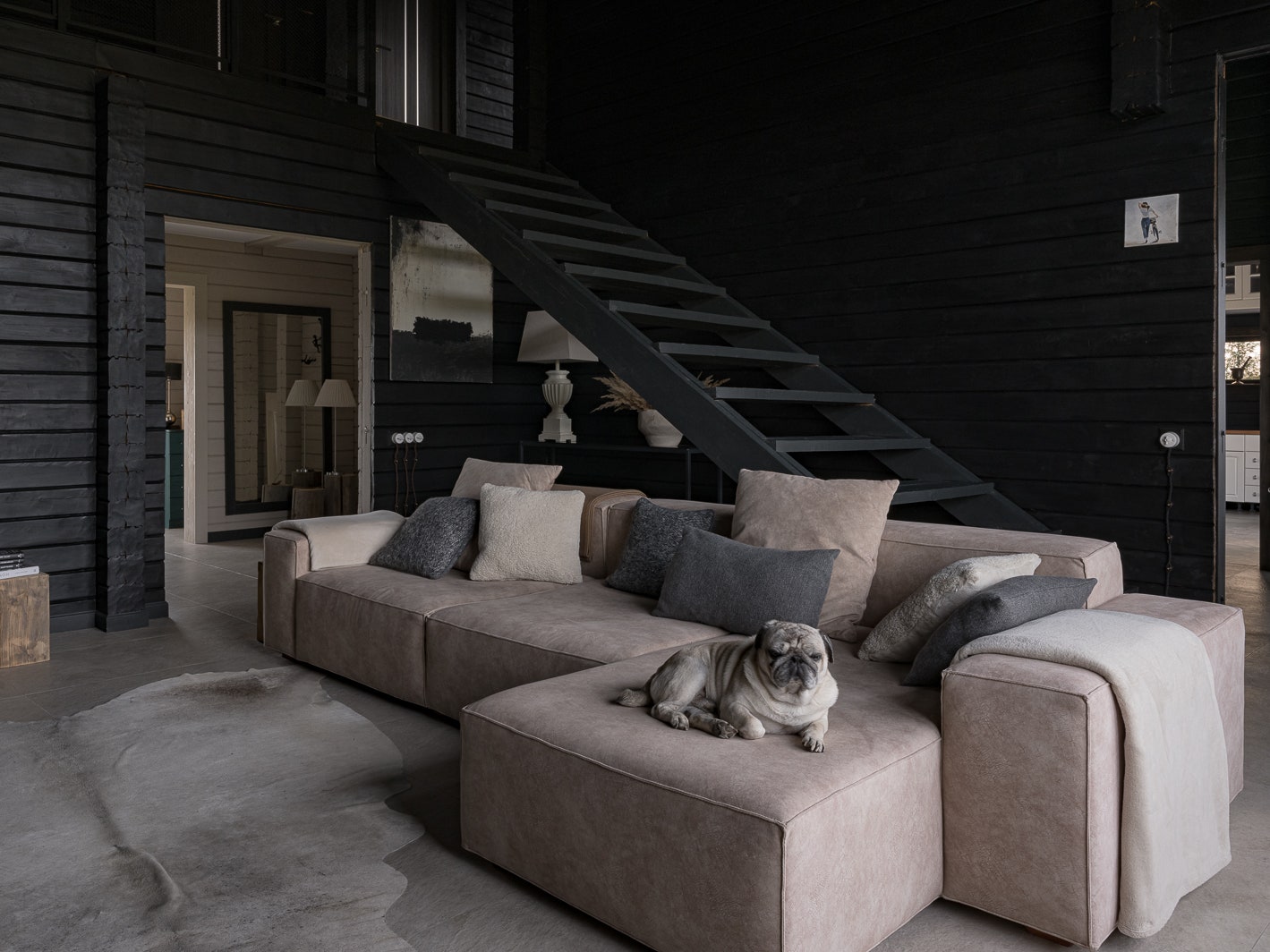 Черный дом в Пермской области, 240 м²