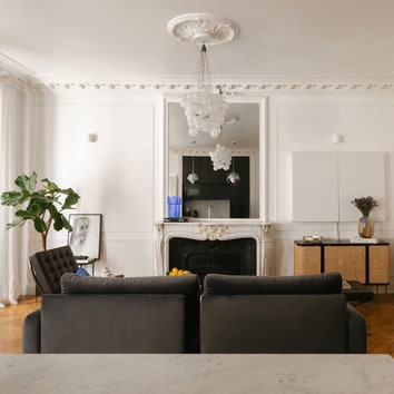 Черно-белая квартира в Париже