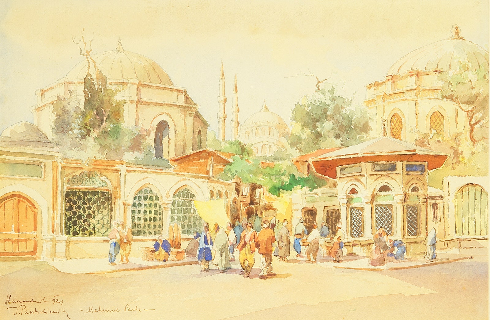 Й. Павликевич. Улица в Константинополе 1921.