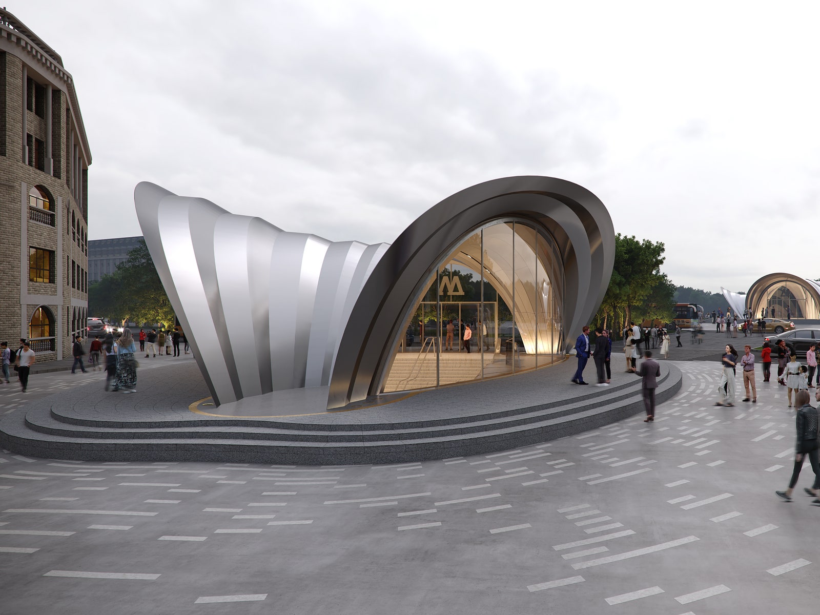 Новые станции метро в Днепре по проекту Zaha Hadid Architects