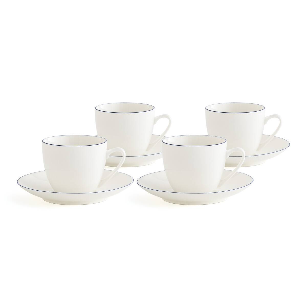Комплект из четырех чашек с блюдцами для чая из фарфора Malo 2059 руб.