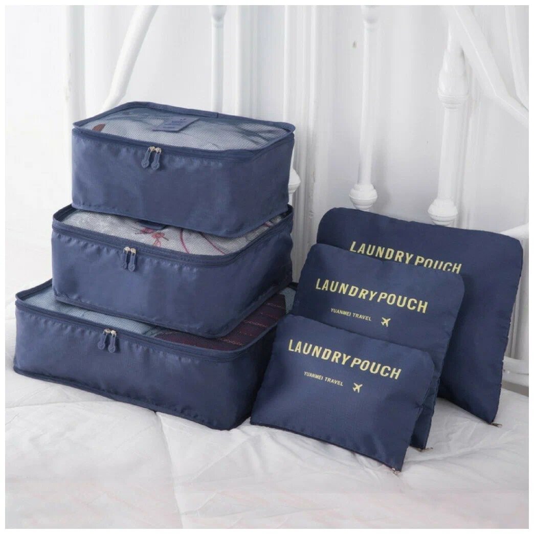 Набор дорожных сумок для путешествий Laundry Pouch 6 шт. 1360 руб.